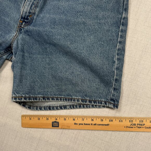 Vintage Levi's 950 Relaxed Fit Jean Shorts Cotton High Rise Medium Wash Size 13 - Picture 6 of 9